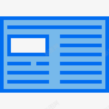 文档业务元素2蓝色图标图标