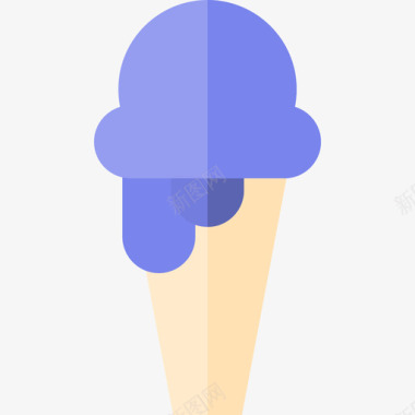 冰淇淋29号平淡图标图标