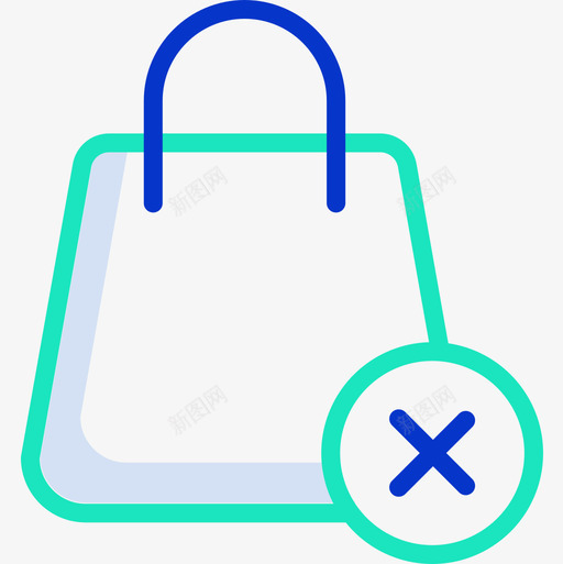 购物袋电子商务121轮廓颜色图标svg_新图网 https://ixintu.com 电子商务 购物袋 轮廓 颜色