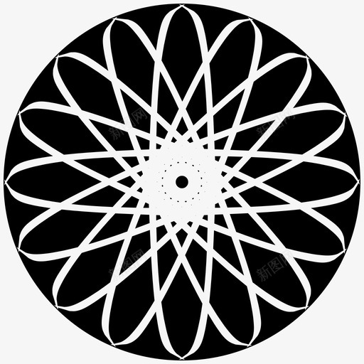 抽象花抽象艺术填充圆图标svg_新图网 https://ixintu.com 伊斯兰艺术 填充圆 抽象创作11 抽象艺术 抽象花 曼陀罗 装饰