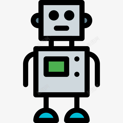机器人机器人6线性颜色图标svg_新图网 https://ixintu.com 机器人 机器人6 线性颜色