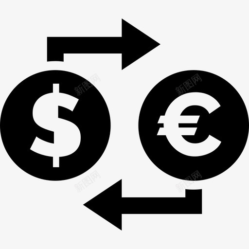 货币市场货币贸易外汇交易图标svg_新图网 https://ixintu.com 商务和办公 外汇交易 货币市场 货币贸易