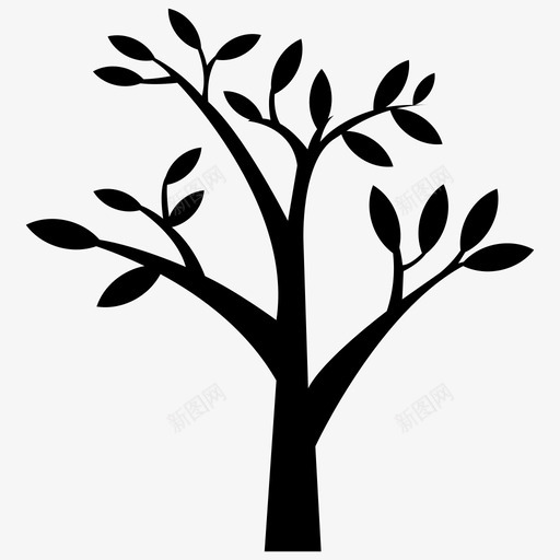 树图果树公园树图标svg_新图网 https://ixintu.com 公园树 果树 树图 树符号图标包 树素描