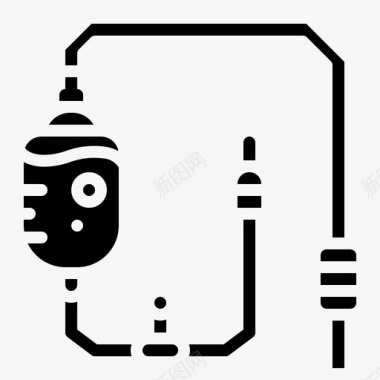 医疗输液架医用输液架图标图标