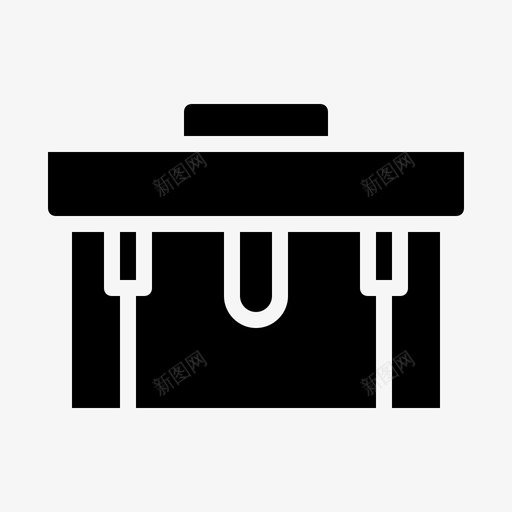 手提箱公文包商务图标svg_新图网 https://ixintu.com 公文包 商务 手提箱 航程 行李