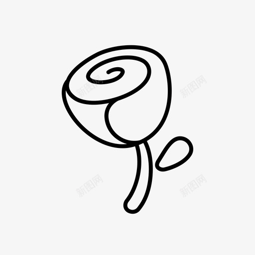 玫瑰鲜花礼物图标svg_新图网 https://ixintu.com 情人节 浪漫 爱情和甜蜜 玫瑰 礼物 鲜花