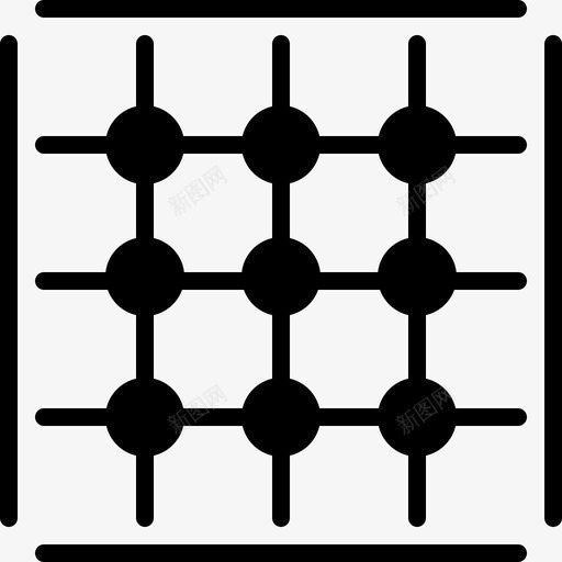 网格几何图标svg_新图网 https://ixintu.com 几何 图案 正方形 网格 设计