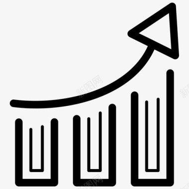 增长收入投资图标图标