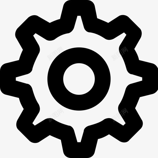 齿轮维护设置图标svg_新图网 https://ixintu.com 维护 设置 银行和金融材料平滑线图标集 齿轮