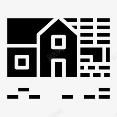 房屋建筑房地产图标图标