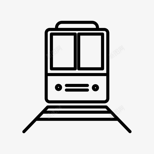 列车机车铁路图标svg_新图网 https://ixintu.com 列车 大纲 机车 车站 运输 铁路