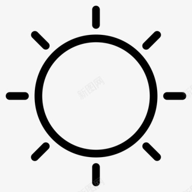 太阳光明图标图标