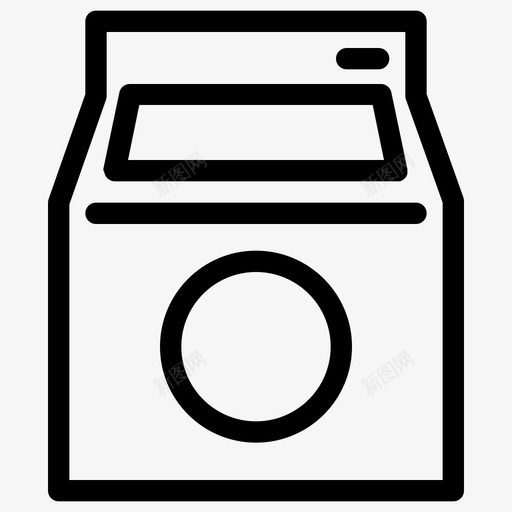 洗衣机电器电子图标svg_新图网 https://ixintu.com 洗衣机 电器 电子