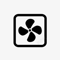 排气扇图标排气扇-关高清图片