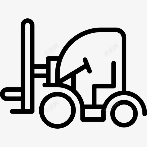 叉车货物建筑图标svg_新图网 https://ixintu.com 卡车 叉车 建筑 货物 运输