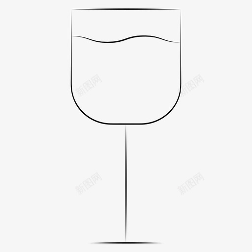 杯子饮料葡萄酒图标svg_新图网 https://ixintu.com 手绘餐厅 杯子 葡萄酒 饮料