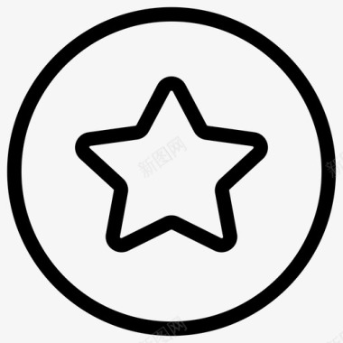 明星徽章最爱标志图标图标