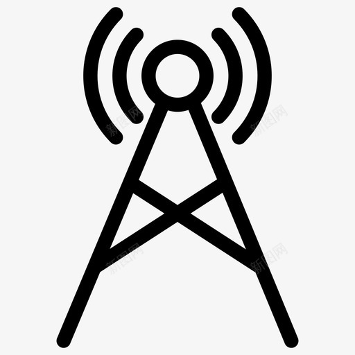 移动塔通信塔信号塔图标svg_新图网 https://ixintu.com wifi 会议 信号塔 商务 场所 工作 工作场 无线塔 移动塔 通信塔 通信线路