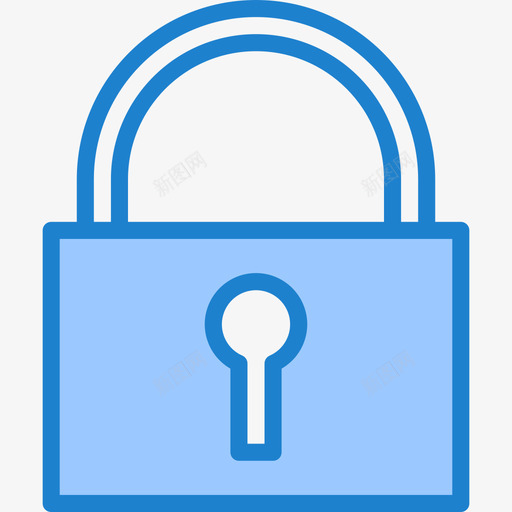 安全数据和网络5蓝色图标svg_新图网 https://ixintu.com 安全 数据 网络 蓝色