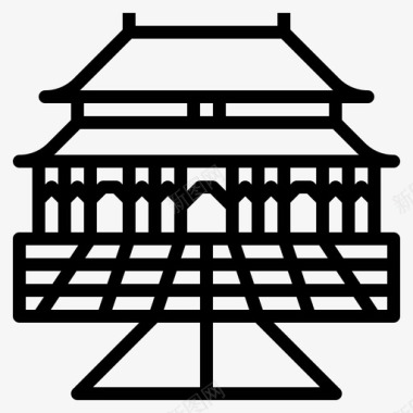 紫禁城古董瓷器图标图标