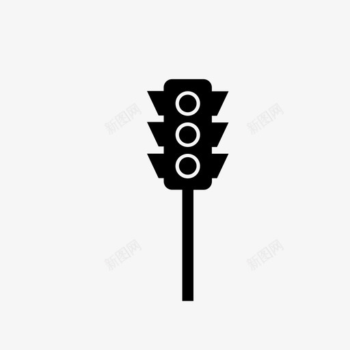 红绿灯路口标志图标svg_新图网 https://ixintu.com 交通标志 信号 标志 红绿灯 路口