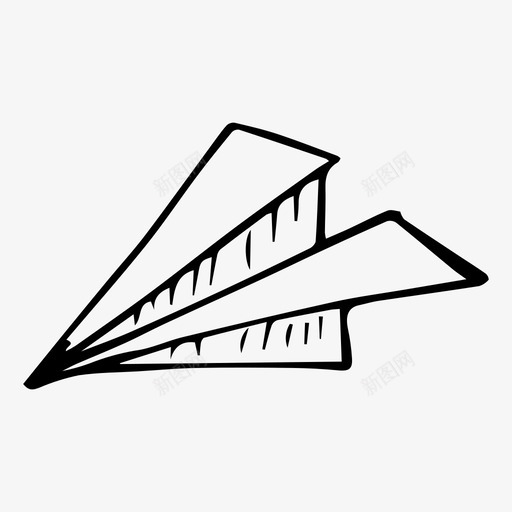 纸飞机学校寄送图标svg_新图网 https://ixintu.com 学校 寄送 素描 纸飞机