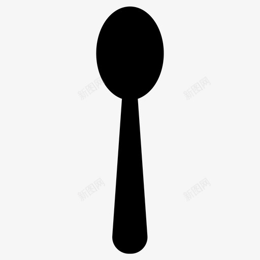 勺子银器餐厅图标svg_新图网 https://ixintu.com 勺子 银器 餐厅