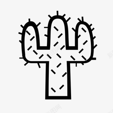 仙人掌亚利桑那州新墨西哥州图标图标