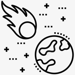万有引力地球和太阳万有引力行星图标高清图片