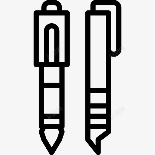钢笔艺术家2直线图标svg_新图网 https://ixintu.com 直线 艺术家 钢笔