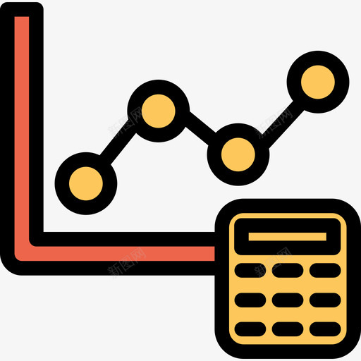 条形图分析和图表线颜色橙色图标svg_新图网 https://ixintu.com 分析和图表 条形图 线颜色橙色