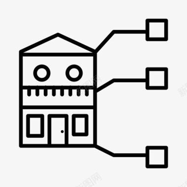 建筑规范公寓蓝图图标图标