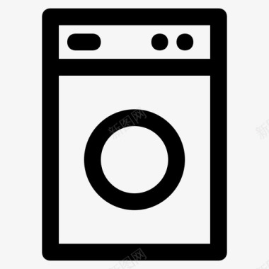 洗衣机家用智能图标图标