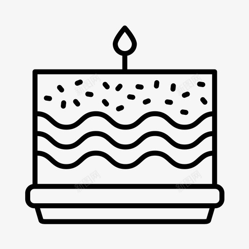 生日蛋糕庆祝博览会图标svg_新图网 https://ixintu.com 博览会 庆祝 生日蛋糕 聚会 食物