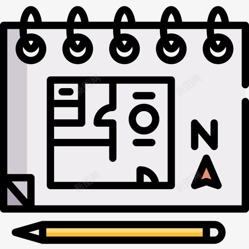 素描室内8线条色彩图标svg_新图网 https://ixintu.com 室内设计 素描 线条 色彩