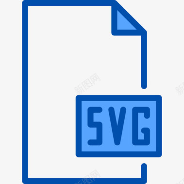 Svg文件和文件夹12蓝色图标图标