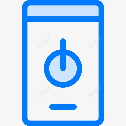 智能手机智能家居蓝色图标svg_新图网 https://ixintu.com 智能家居 智能手机 蓝色