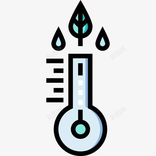 湿度天气193线性颜色图标svg_新图网 https://ixintu.com 天气 湿度 线性 颜色