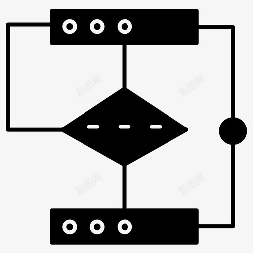 流程图图表网络图标svg_新图网 https://ixintu.com 图表 流程图 网络