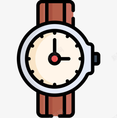 腕表速度表时间3线性颜色图标图标