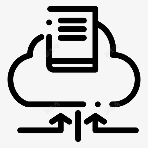 云箭头书图标svg_新图网 https://ixintu.com web界面febcollectionv4 书 云 文件 笔记本 箭头
