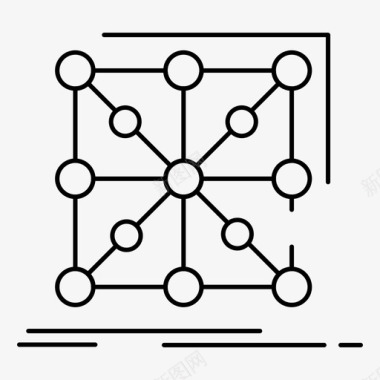 数据应用程序群集图标图标