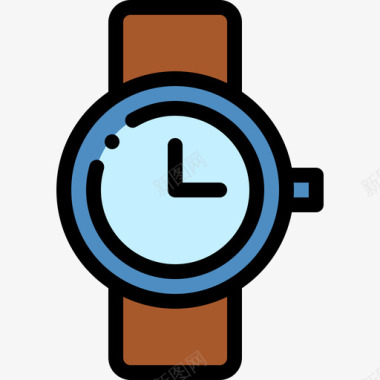 手表日历日期11线性颜色图标图标