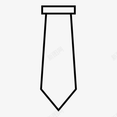 领带配件时尚图标图标