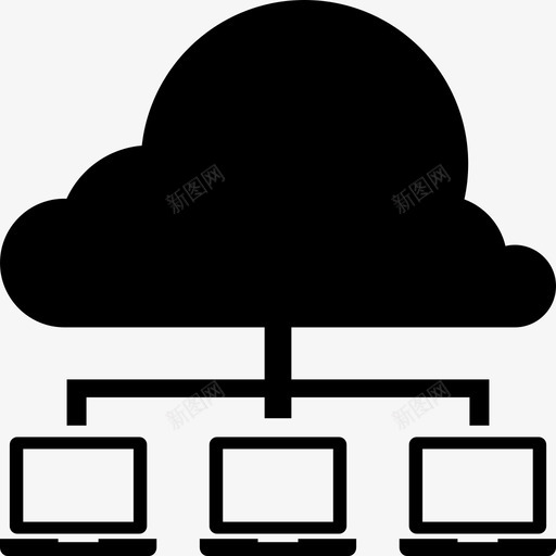 云网络共享数据库托管图标svg_新图网 https://ixintu.com 云网络共享 共享 托管 数据库