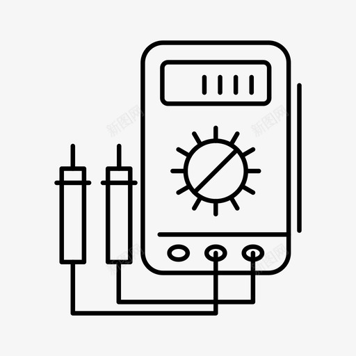 电压表安培表数字图标svg_新图网 https://ixintu.com 安培表 建筑和建筑 数字 测试仪 瓦特 电压表