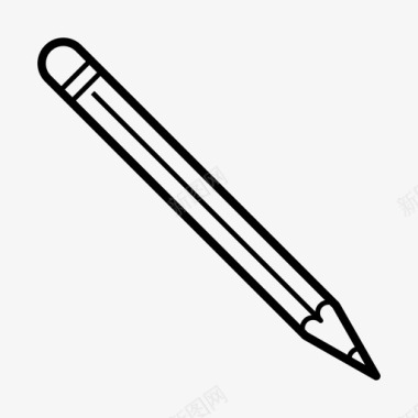 铅笔便条木头图标图标