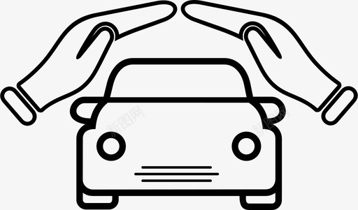 汽车保险汽车保护驾驶保险图标图标