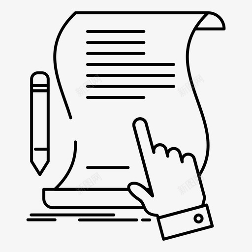 合同协议蓝图图标svg_新图网 https://ixintu.com web界面febcollectionv3 协议 合同 文档 签名 纸张 蓝图