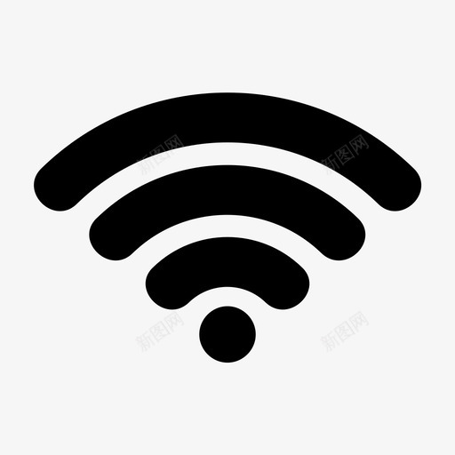 wifi连接热点图标svg_新图网 https://ixintu.com wifi wifi图标包 信号 热点 连接